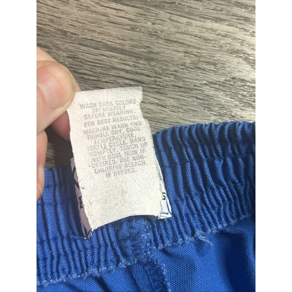 Vtg 80s Koret Womens Long Blue Bermuda Shorts Size 14 Pull On Knee Length